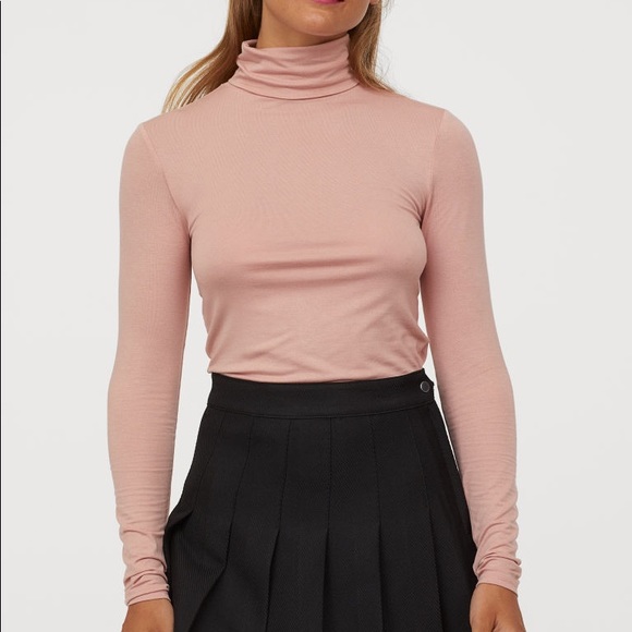 Topshop Tops - NWOT Powder Pink Turtleneck Top